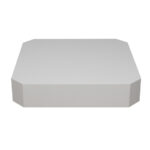 White Polygon Bridal Riser - Bridal Displays