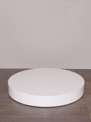 White Cylinder Bridal Riser - Bridal Displays